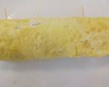 Ham and mozzarella egg roll