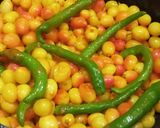 A picture of step 1 of CARISSA CARANDAS /SPICY KARONDE MIRCHI (Natal palm) WITH VERMILLION NATURAL TASTE.