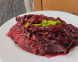 Foto del paso 7 de la receta: Berenjena🍆en salsa ahumada con champiñones🍄y remolacha🍄