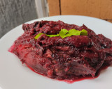 Foto del paso 7 de la receta: Berenjena🍆en salsa ahumada con champiñones🍄y remolacha🍄