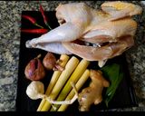 Hình bước làm 1 của món Gà hấp mắm
