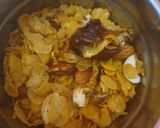 A picture of step 2 of Cornflakes and Nuts Ladoo.