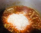 A picture of step 5 of Alu Tahari (Aloo rice).