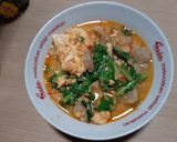 Foto langkah ke 2 dari resep Seblak sawi pedas no bumbu instan.