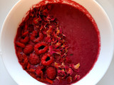 Raspberry beetroot smoothie