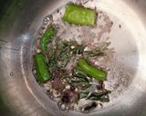 A picture of step 3 of Veg turmeric pulao.