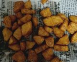 A picture of step 3 of Honey chilli Potato.