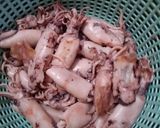 Foto langkah ke 1 dari resep Cumi Asin, Sambal Tomat Hijau.