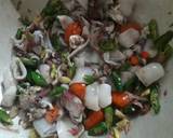Oseng cumi cabe hijau kecombrang langkah memasak 3 foto