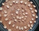 A picture of step 5 of Choco suji cake with jaggery.