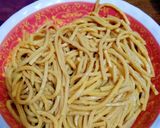 Foto langkah ke 1 dari resep Mie Lidi Kuah Kacang.