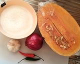 A picture of step 1 of Pumpkin soup.