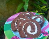 Foto langkah ke 8 dari resep Bolu gulung pandan kukus lembut.