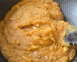 A picture of step 6 of Moong Dal Halwa.