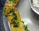 A picture of step 5 of Tandoori Khaman (Khaman made in Microwave with a twist).