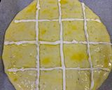 A picture of step 11 of Focaccia with stuffed chicken.