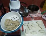 Foto langkah ke 4 dari resep Pempek Lenjer ikan tenggiri.