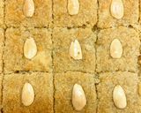 A picture of step 8 of Basbousa.