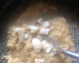A picture of step 3 of Pears Halwa (Babugosha).