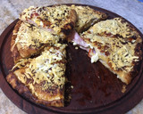 Foto del paso 6 de la receta: Pizza rellena a mi manera 🍕🍕🍅🍅