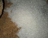 A picture of step 3 of Aata & ghee ka Punjabi halwa.