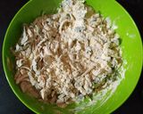 A picture of step 2 of Roti pudla.