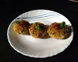 A picture of step 6 of Millets bath tikki.