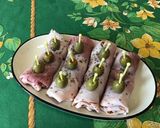 Une image de l'étape 7 de Roulés de jambon blanc à la tomate, gorgonzola et olives.