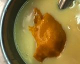 A picture of step 4 of Mango custard with gulab jamun.