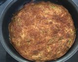 Une image de l'étape 4 de Quiche sans pâte pesto courgettes parmesan.