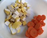 Foto langkah ke 1 dari resep Sayur Gutawo (Gurih Tahu Wortel).