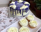 A picture of step 3 of Blueberry cream cake.