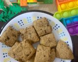 A picture of step 9 of Square milk choco cookies in a cookie dough batter.