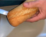 Foto del paso 5 de la receta: Bocadillo de pescado, pimientos y berenjena frita