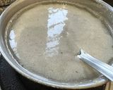 A picture of step 4 of Moong daal Halwa.