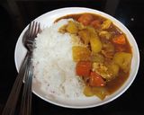 รูปขั้นตอนการทำที่ 15 ของ แกงกะหรี่ไก่
