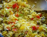 A picture of step 2 of Savoury Rice.