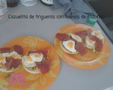 Foto del paso 8 de la receta Cazuelitas de trigueros y huevo de codorniz