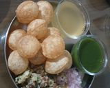 A picture of step 4 of Hajma Pani Puri.