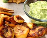 A picture of step 5 of Platanos Maduros(Fried Plantains) with Maple Ginger Avocado Dip.