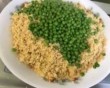 Une image de l'étape 7 de Semoule aux petits pois et bouillon de gambas.
