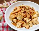 Hình bước làm 3 của món 🌱 Đậu Hủ Xào Măng Tre Tương Hột Chay (Vegan)