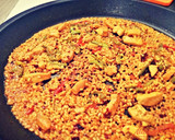 Foto del paso 3 de la receta: Arroz con pechuga de pollo y pimientos (arroz con poco que sabe a mucho)