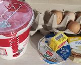Sajtkrémes, vajas, hajtogatott pogácsa recept fázis 1 fotója