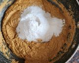 A picture of step 5 of Besan ladoo.