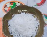 A picture of step 2 of Bún Mắm Nêm with Pork, Vietnamese Pork Sausage, and Head Cheese.