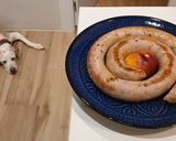 Foto del paso 7 de la receta Salchicha de Cerdo con Nectarina pochada en reducción de Vino Blanco y Caldo Vegetal