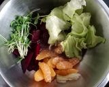 A picture of step 5 of Beetroot Orange Chia Salad.