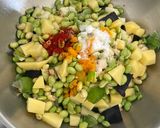 A picture of step 2 of Broad beans Subji.