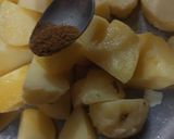 A picture of step 14 of Aloo ki Jalebi with aloo chaat.